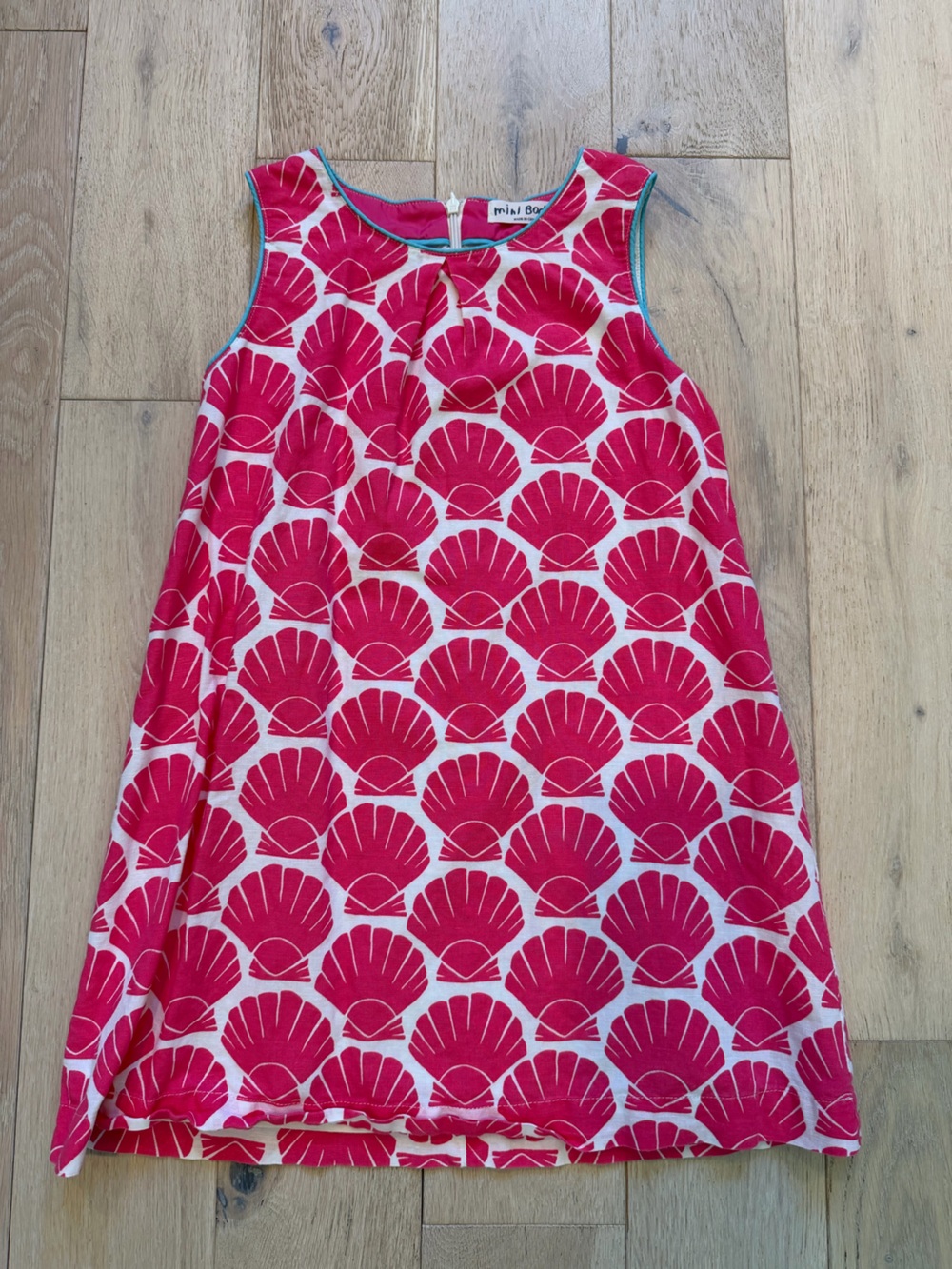 Mini Boden Pink Seashell Print One-Piece Swim